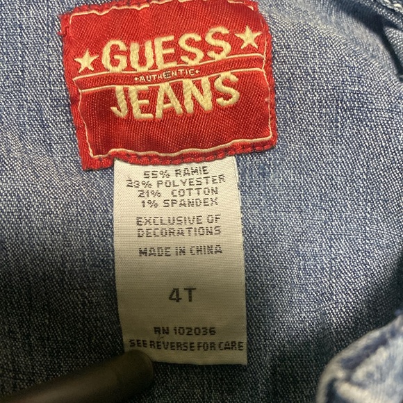 Guess Jean Denim Blue Jean Dress Stretch - Picture 3 of 8